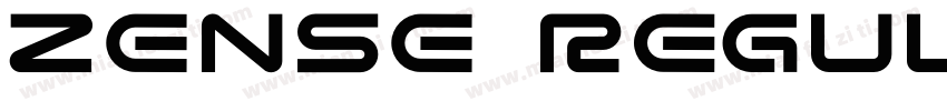 ZENSE Regular字体转换